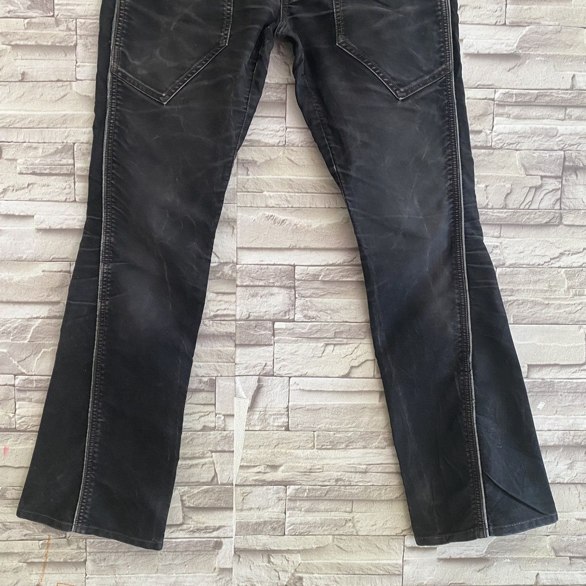 Japanese Brand Japanese Morgan Homme Moleskin Leather Flares Pants Size US 30 / EU 46 - 8 Thumbnail