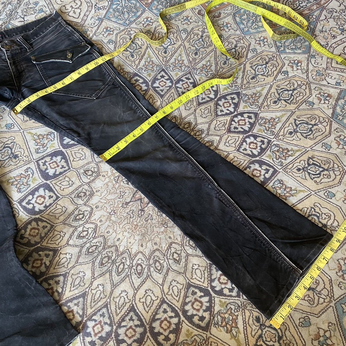 Japanese Brand Japanese Morgan Homme Moleskin Leather Flares Pants Size US 30 / EU 46 - 21 Thumbnail