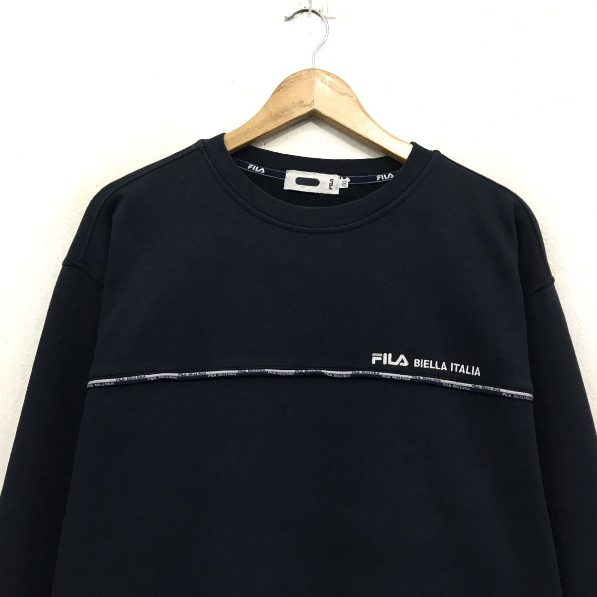 Fila × Japanese Brand × Vintage Vintage Fila Sweatshirt Crewneck Fila Embroidered Logo Size US L / EU 52-54 / 3 - 4 Thumbnail