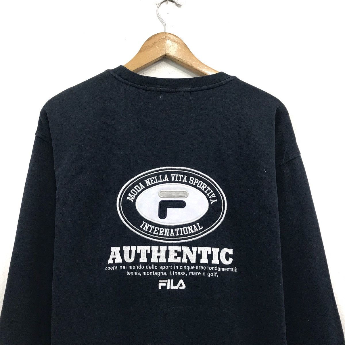 Fila × Japanese Brand × Vintage Vintage Fila Sweatshirt Biglogo Fila Crewneck Embroidery Size US L / EU 52-54 / 3 - 5 Thumbnail