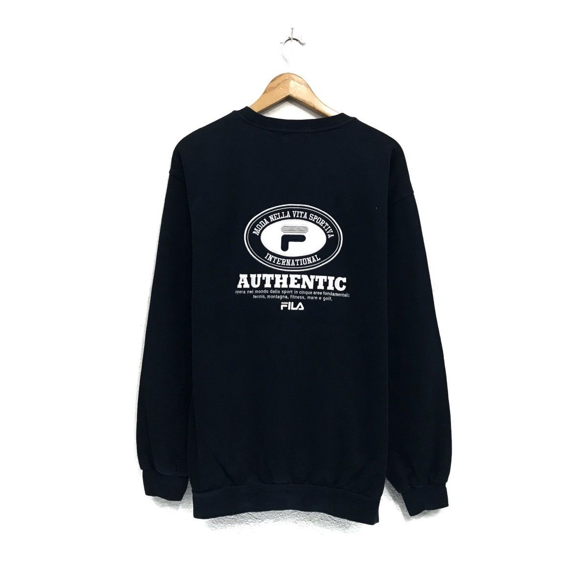 Fila × Japanese Brand × Vintage Vintage Fila Sweatshirt Biglogo Fila Crewneck Embroidery Size US L / EU 52-54 / 3 - 3 Thumbnail