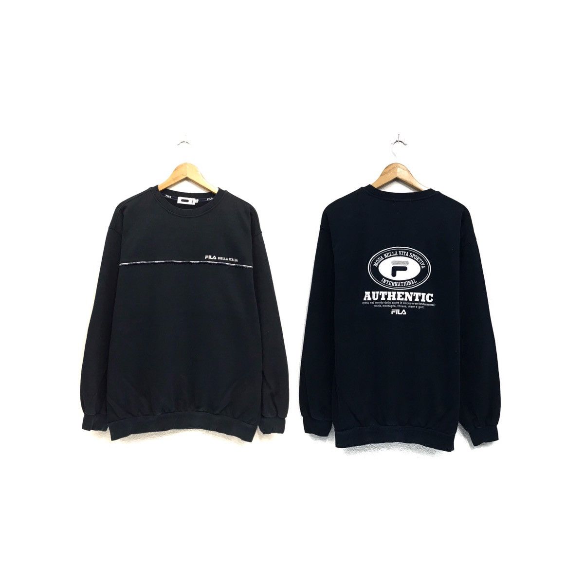 Vintage Fila Sweatshirt Biglogo Fila Crewneck Embroidery