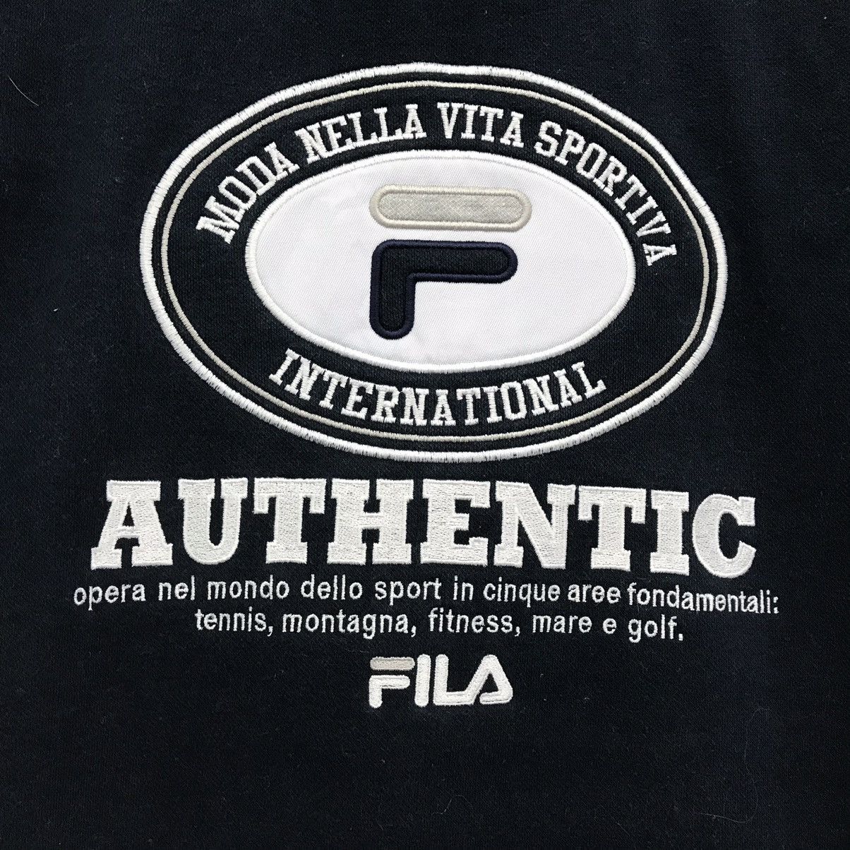 Fila × Japanese Brand × Vintage Vintage Fila Sweatshirt Biglogo Fila Crewneck Embroidery Size US L / EU 52-54 / 3 - 7 Thumbnail