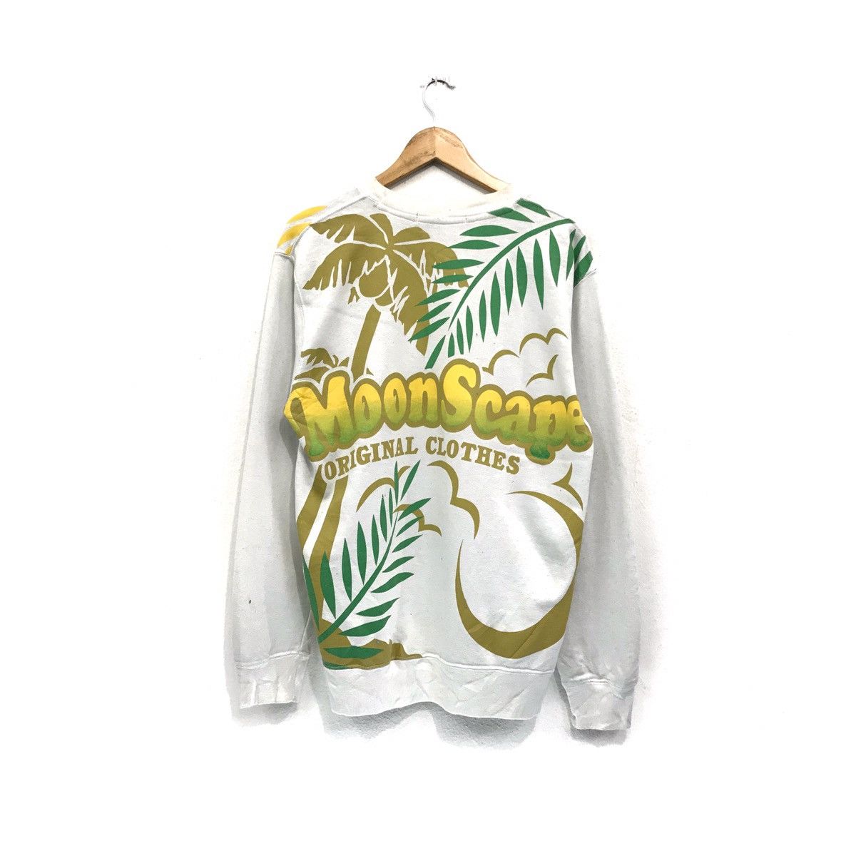 Vintage Moon Scape Sweatshirt CrewNeck Biglogo Spellout Moon Scape Size US M / EU 48-50 / 2 - 1 Thumbnail