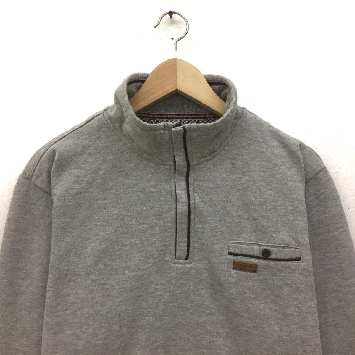Japanese Brand × Kansai Yamamoto Vintage Kansai Yamamoto Homme Half Zip Sweatshirt Size US M / EU 48-50 / 2 - 4 Thumbnail