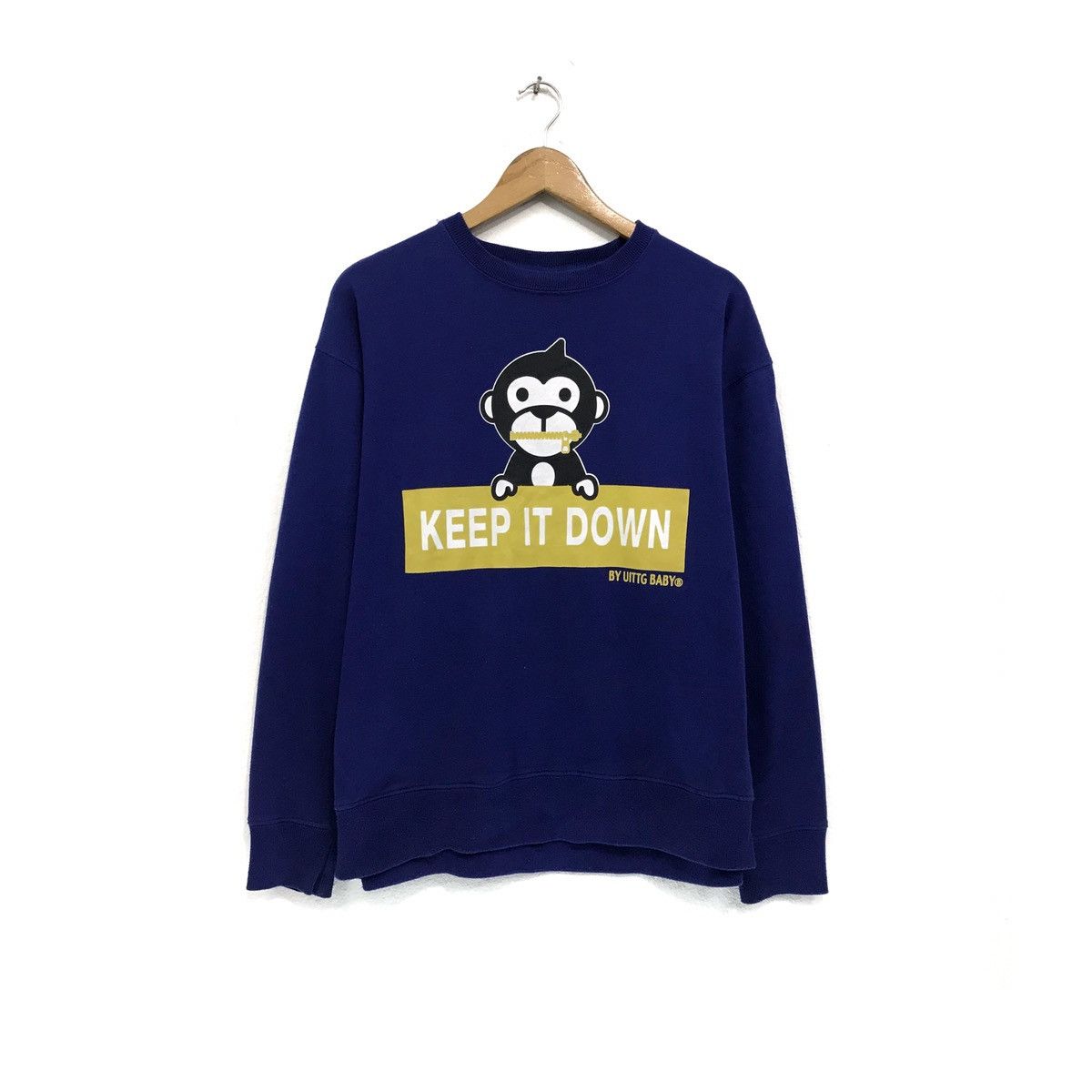 Japanese Brand × Vintage Vintage UITTG Baby Milo Sweatshirt Biglogo Size US M / EU 48-50 / 2 - 1 Thumbnail