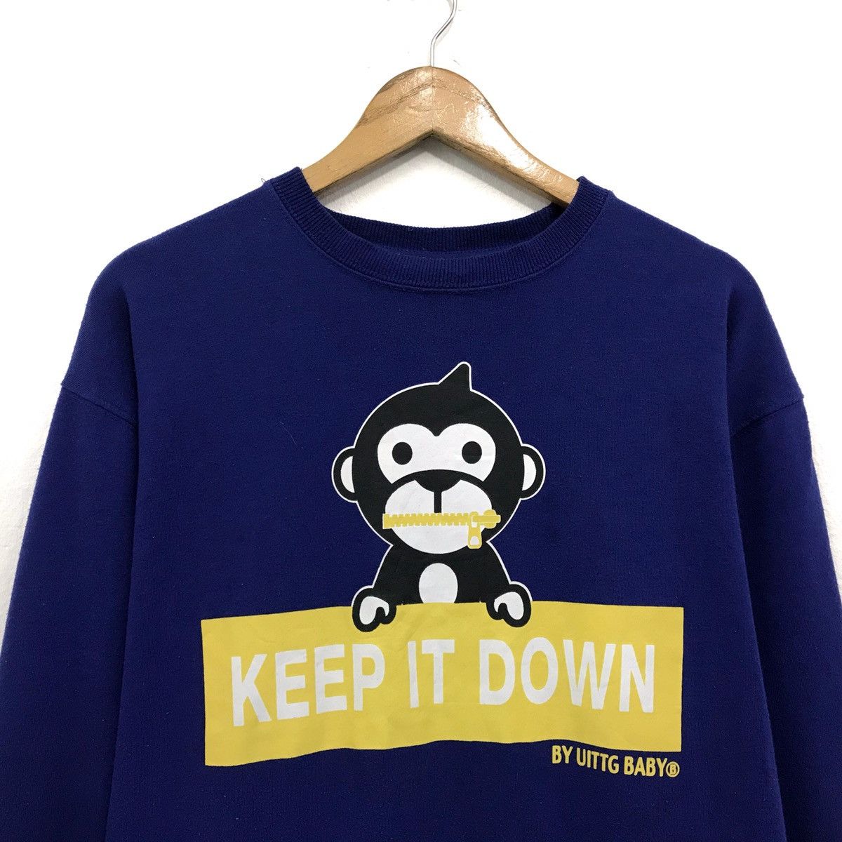 Japanese Brand × Vintage Vintage UITTG Baby Milo Sweatshirt Biglogo Size US M / EU 48-50 / 2 - 2 Thumbnail
