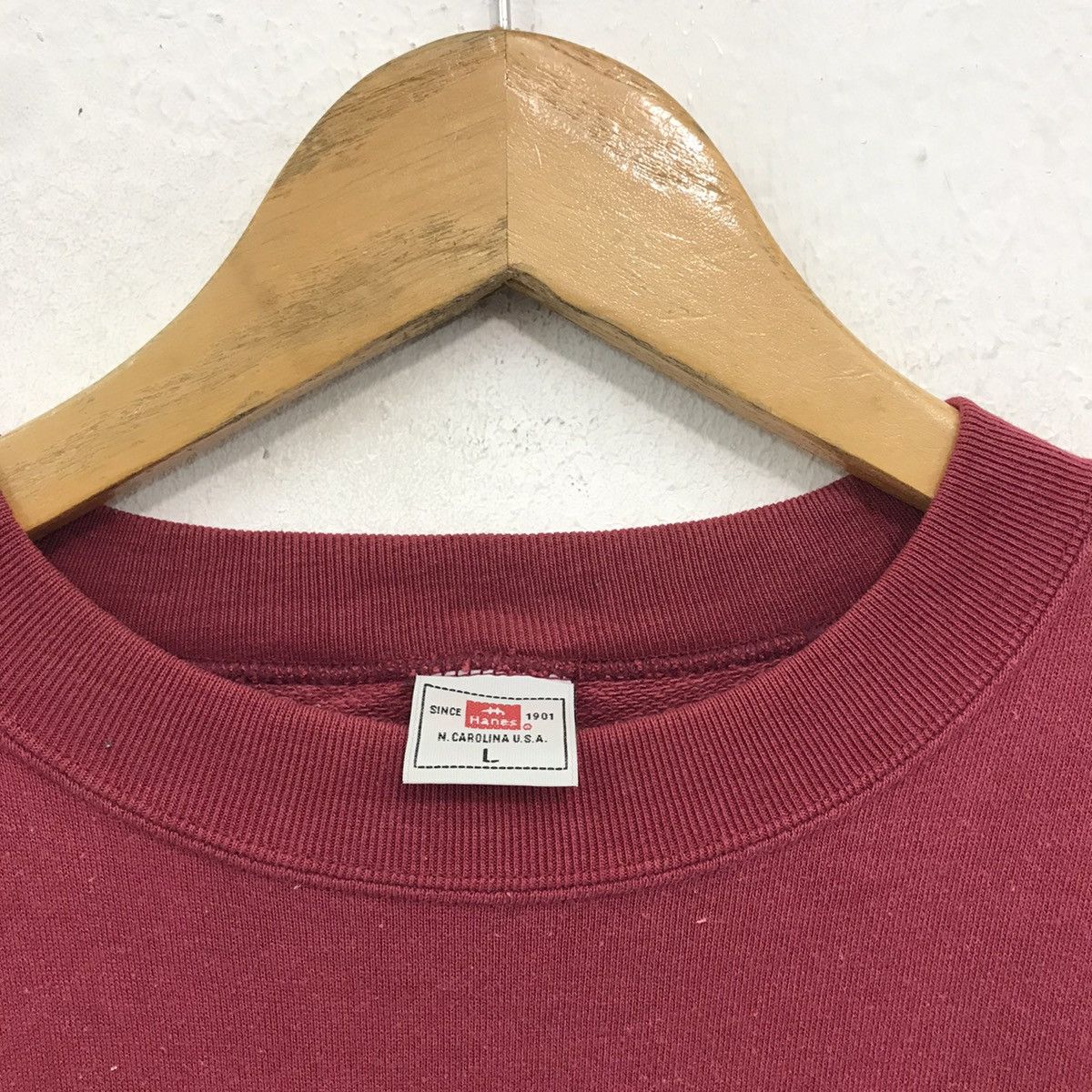 Hanes × Vintage Vintage Hanes Sweatshirt Crewneck Biglogo NC USA Since 1901 Size US M / EU 48-50 / 2 - 5 Thumbnail