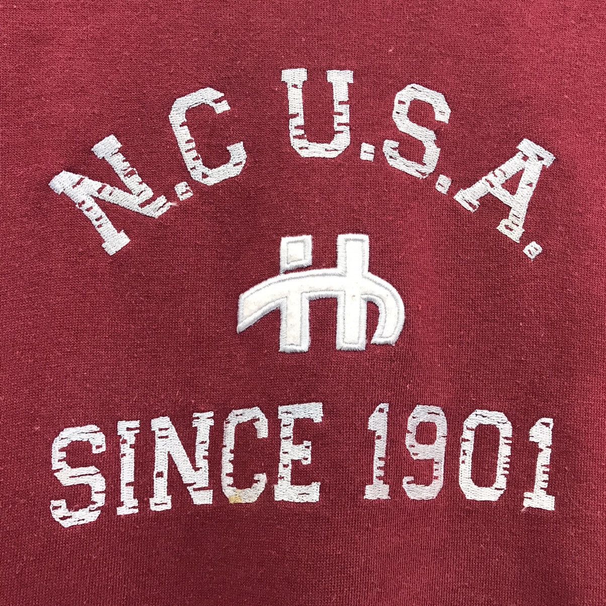 Hanes × Vintage Vintage Hanes Sweatshirt Crewneck Biglogo NC USA Since 1901 Size US M / EU 48-50 / 2 - 3 Thumbnail