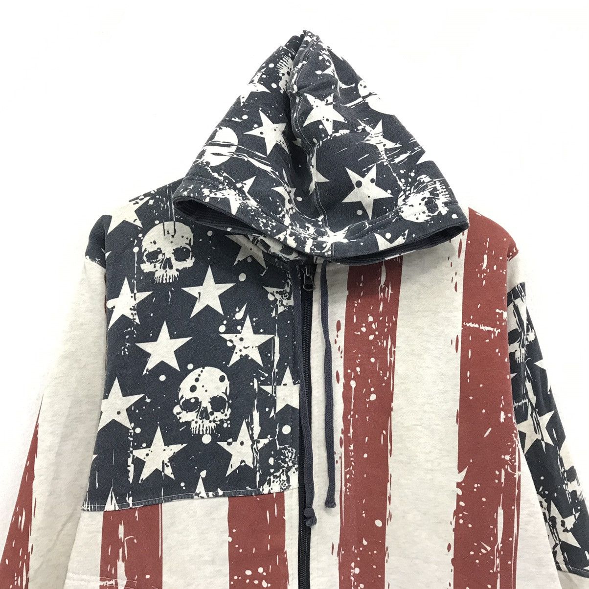 Japanese Brand Vintage Hoodies Full Print American Flag Size US M / EU 48-50 / 2 - 3 Thumbnail