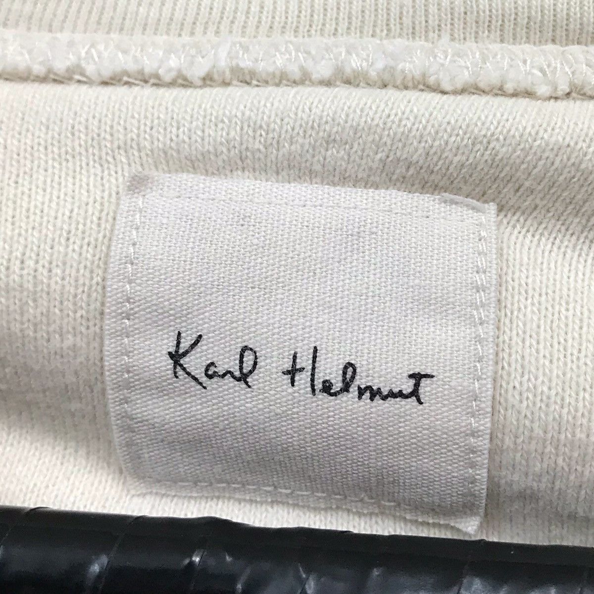 Japanese Brand × Karl Helmut × Vintage Vintage Karl Helmut Sweatshirt Biglogo Spellout Karl Helmut Size US M / EU 48-50 / 2 - 7 Thumbnail