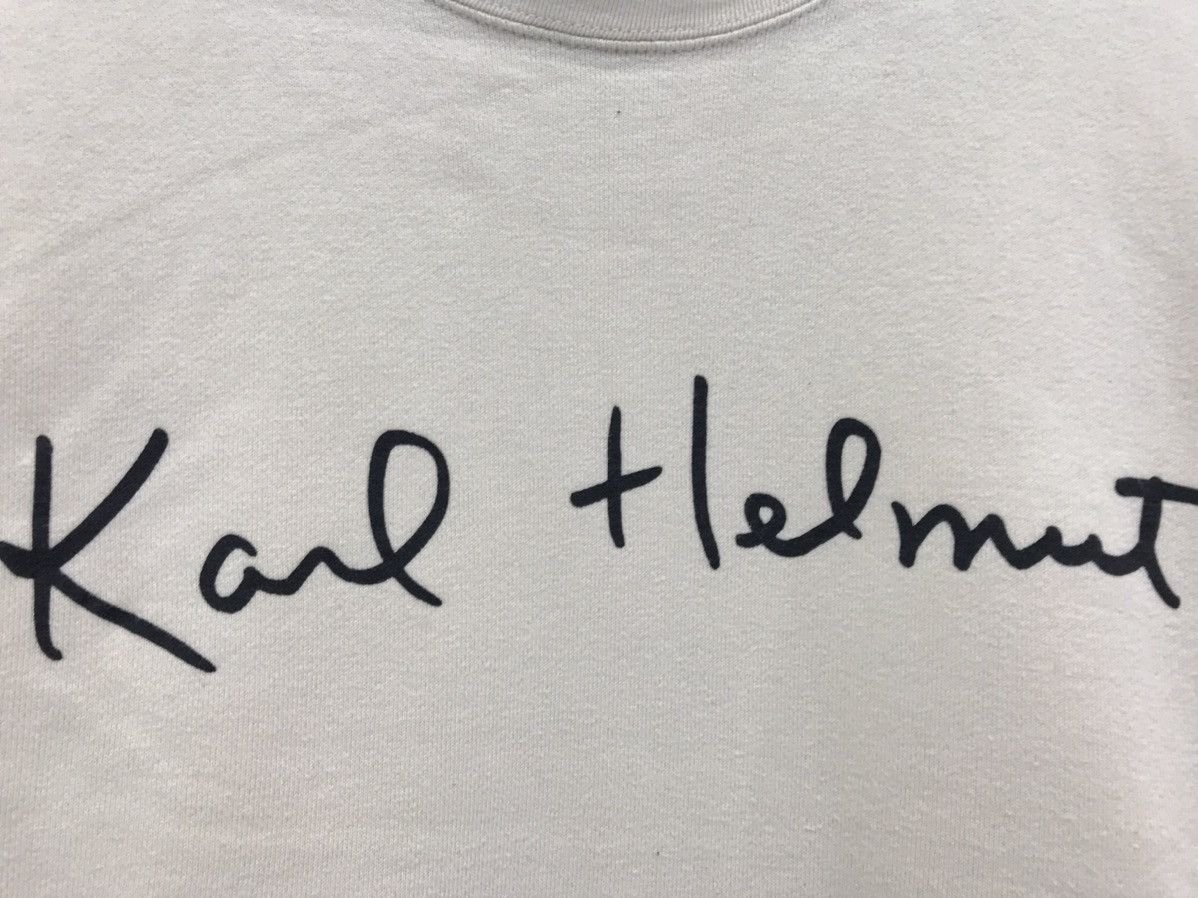 Japanese Brand × Karl Helmut × Vintage Vintage Karl Helmut Sweatshirt Biglogo Spellout Karl Helmut Size US M / EU 48-50 / 2 - 5 Thumbnail