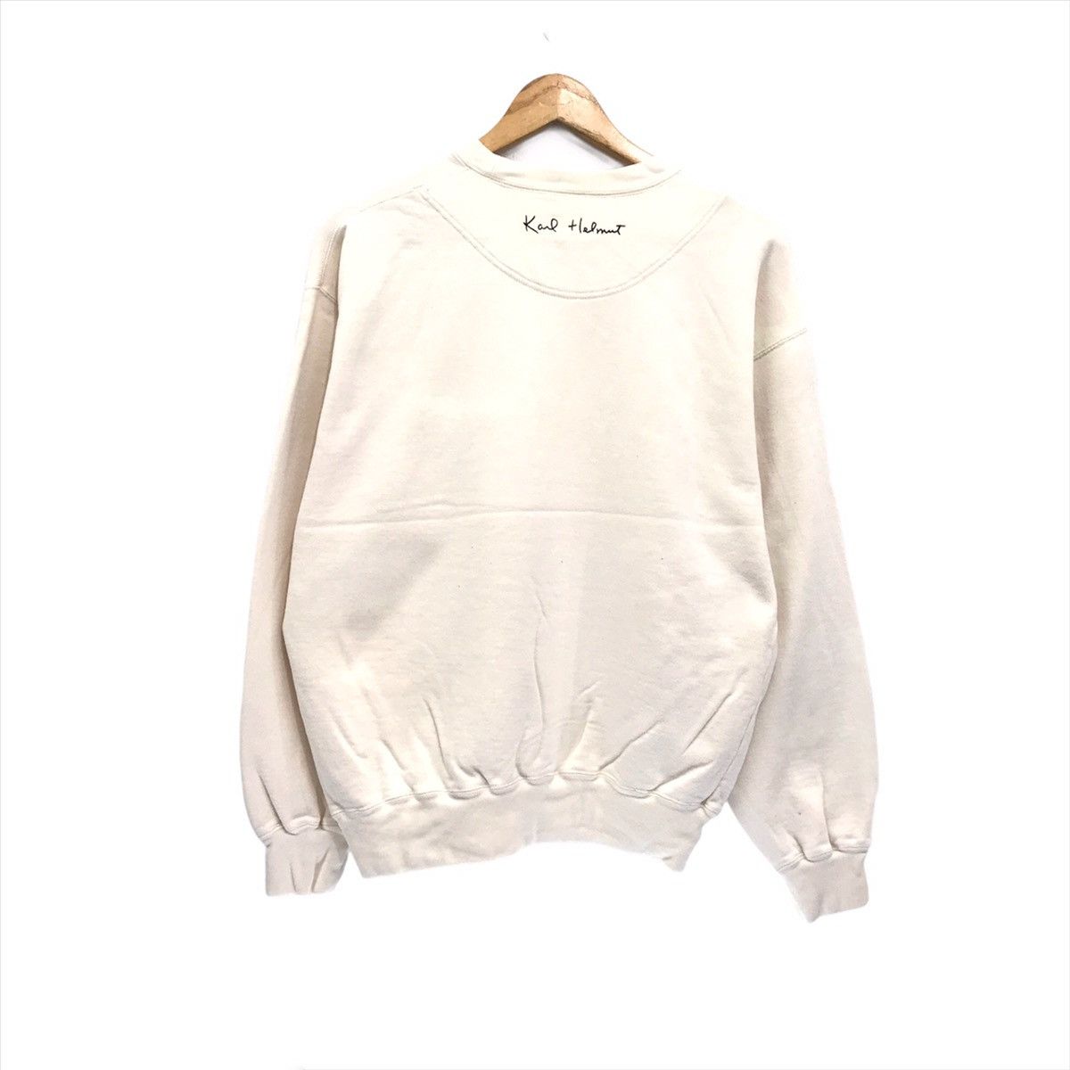 Japanese Brand × Karl Helmut × Vintage Vintage Karl Helmut Sweatshirt Biglogo Spellout Karl Helmut Size US M / EU 48-50 / 2 - 2 Thumbnail