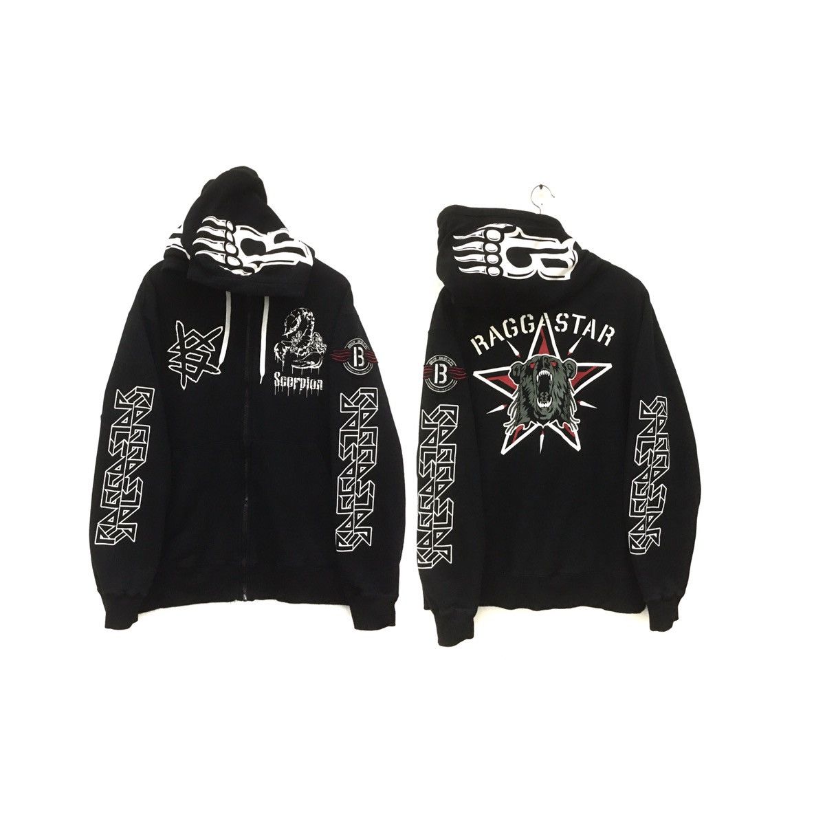 Rockstar Games Raggastar Scorpion Kingsize Hoodie Biglogo Sweatshirt Size US M / EU 48-50 / 2 - 1 Thumbnail