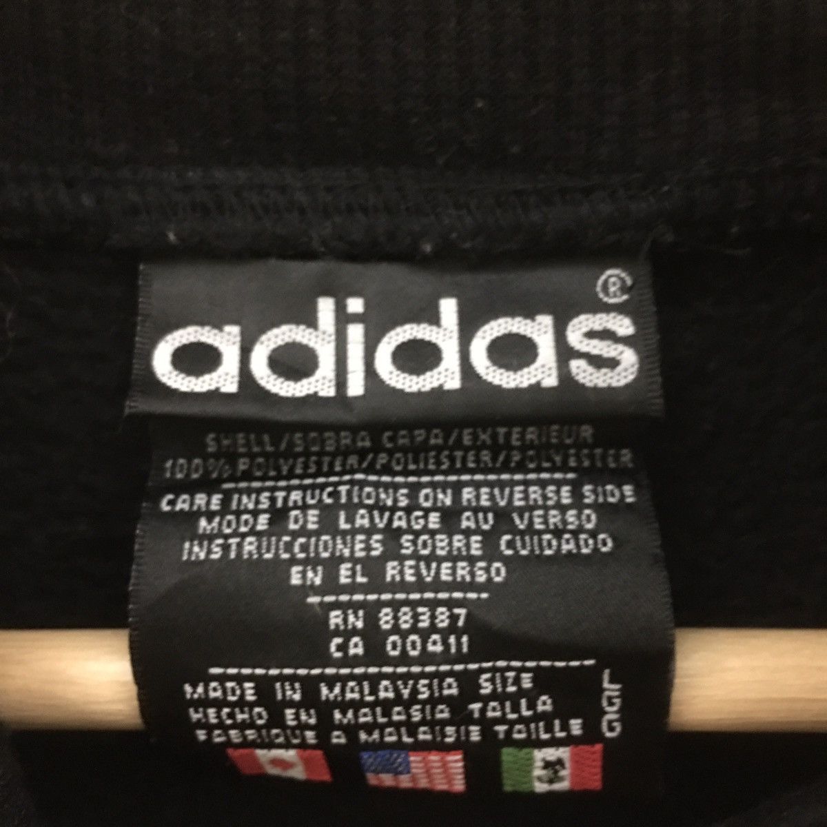 Adidas × All Blacks × Vintage Vintage Adidas Fleece Sweatshirt Adidas Trefoil Adidas Size US L / EU 52-54 / 3 - 7 Thumbnail
