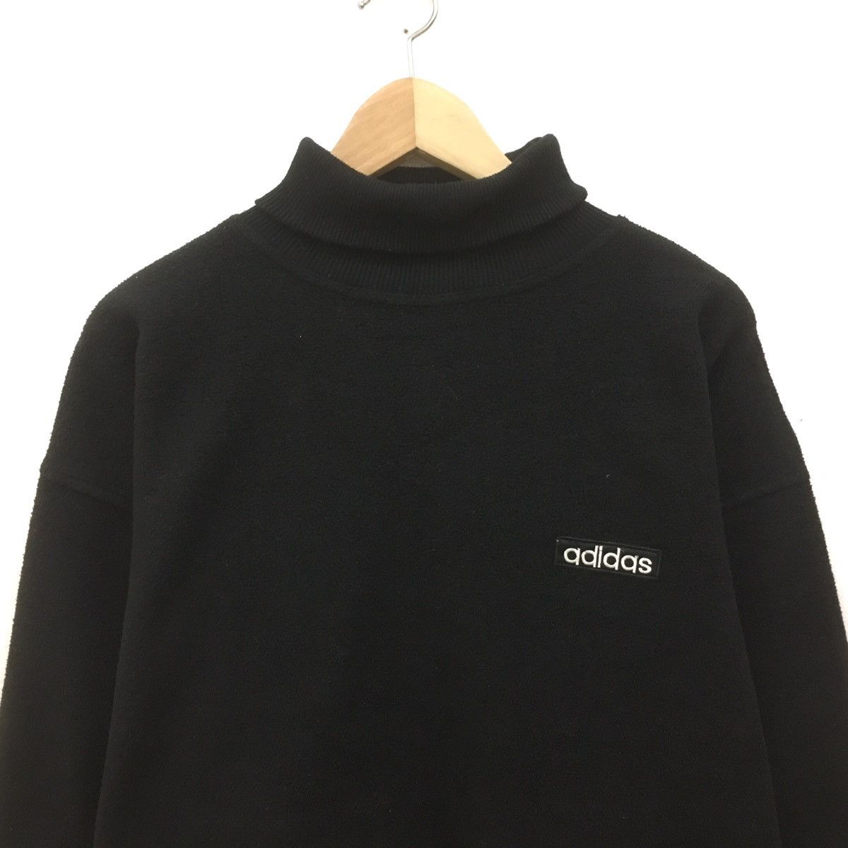 Adidas × All Blacks × Vintage Vintage Adidas Fleece Sweatshirt Adidas Trefoil Adidas Size US L / EU 52-54 / 3 - 3 Thumbnail