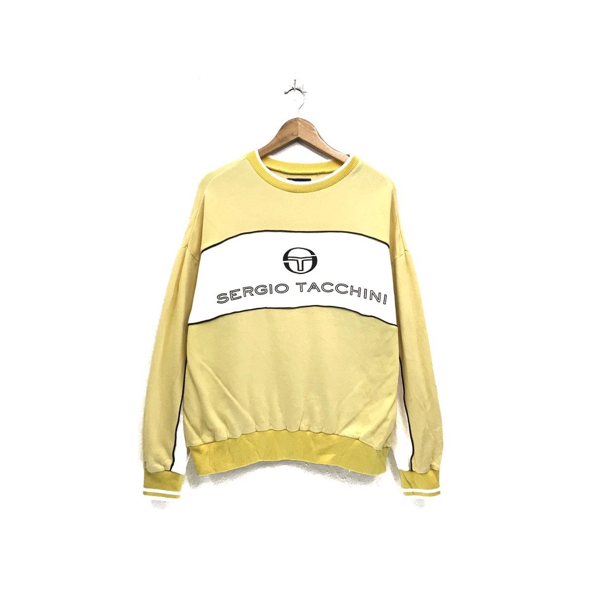 Sergio Tacchini × Vintage Vintage Sergio Tacchini Sweatshirt CrewNeck Biglogo Size US M / EU 48-50 / 2 - 1 Thumbnail