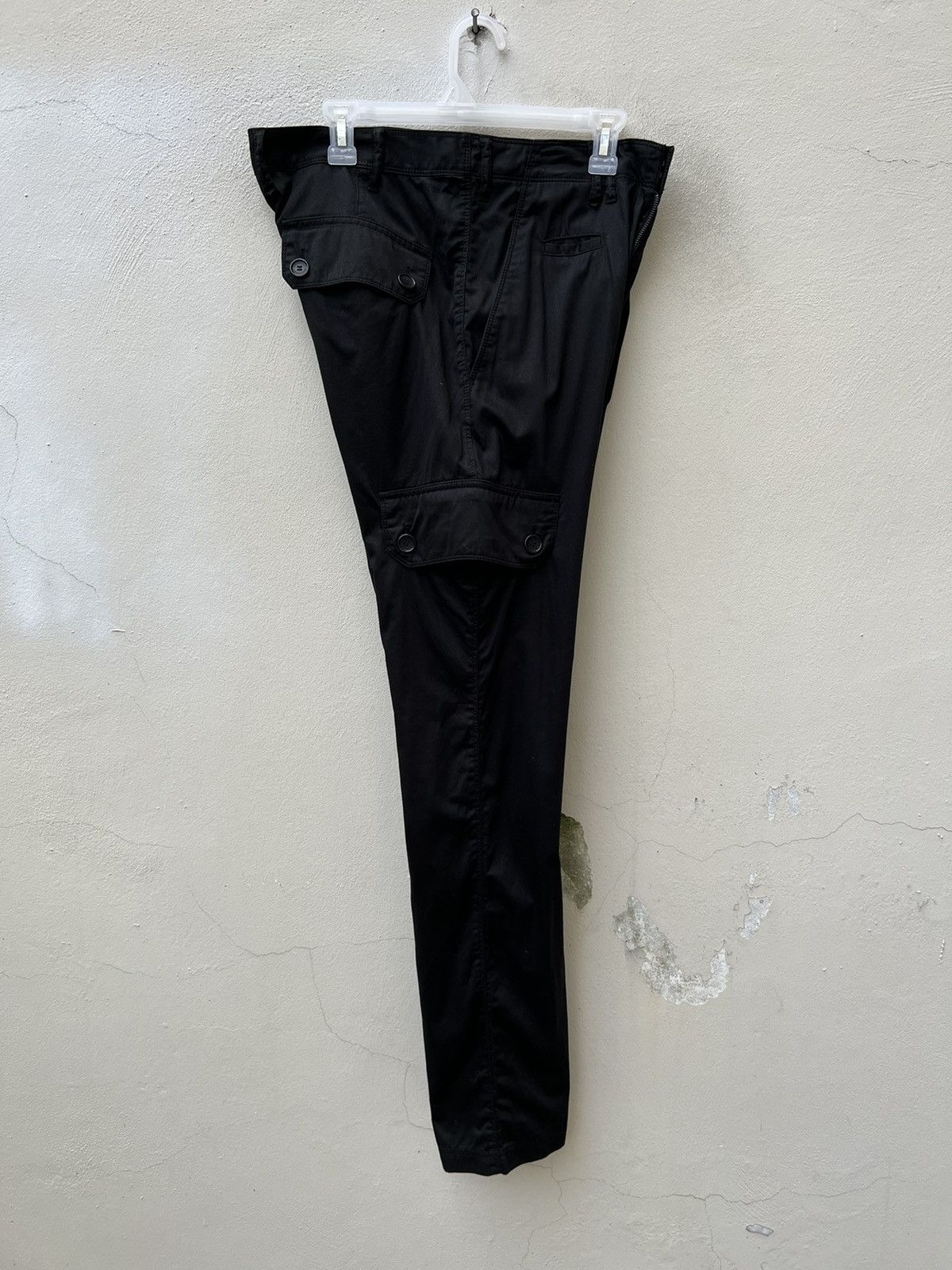Neil Barrett Neil Barret Stretchable Black Cargo Trouser Pant Size US 32 / EU 48 - 16 Thumbnail