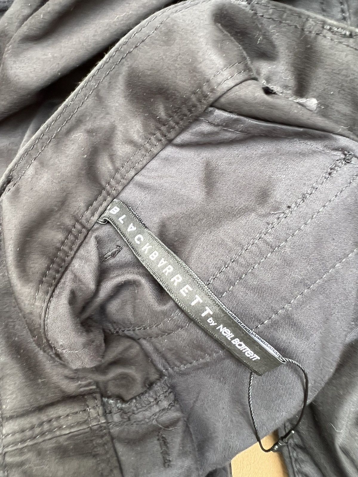 Neil Barrett Neil Barret Stretchable Black Cargo Trouser Pant Size US 32 / EU 48 - 21 Thumbnail