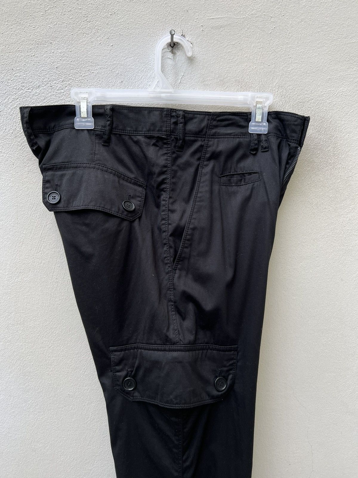 Neil Barrett Neil Barret Stretchable Black Cargo Trouser Pant Size US 32 / EU 48 - 17 Thumbnail