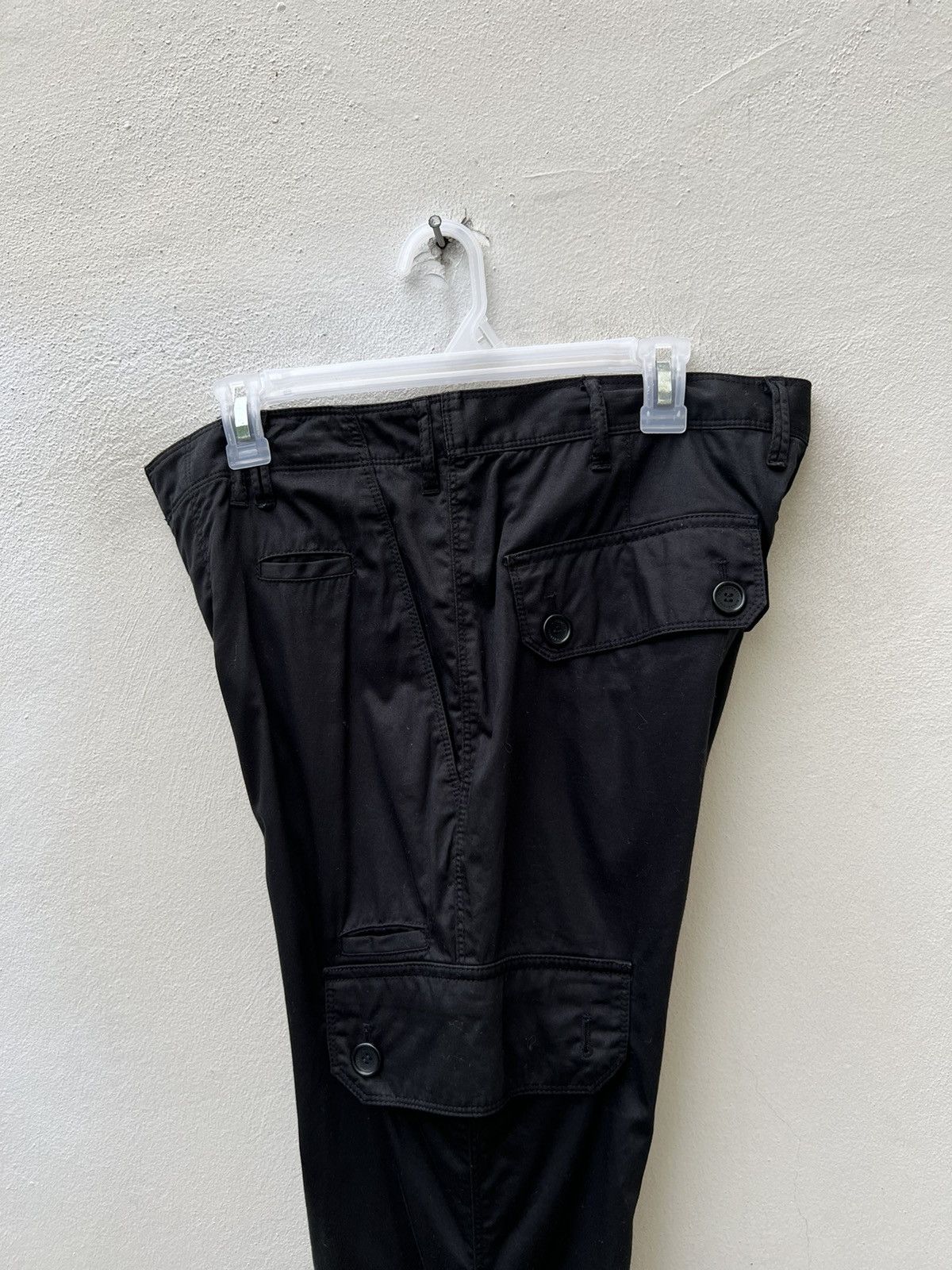 Neil Barrett Neil Barret Stretchable Black Cargo Trouser Pant Size US 32 / EU 48 - 19 Thumbnail