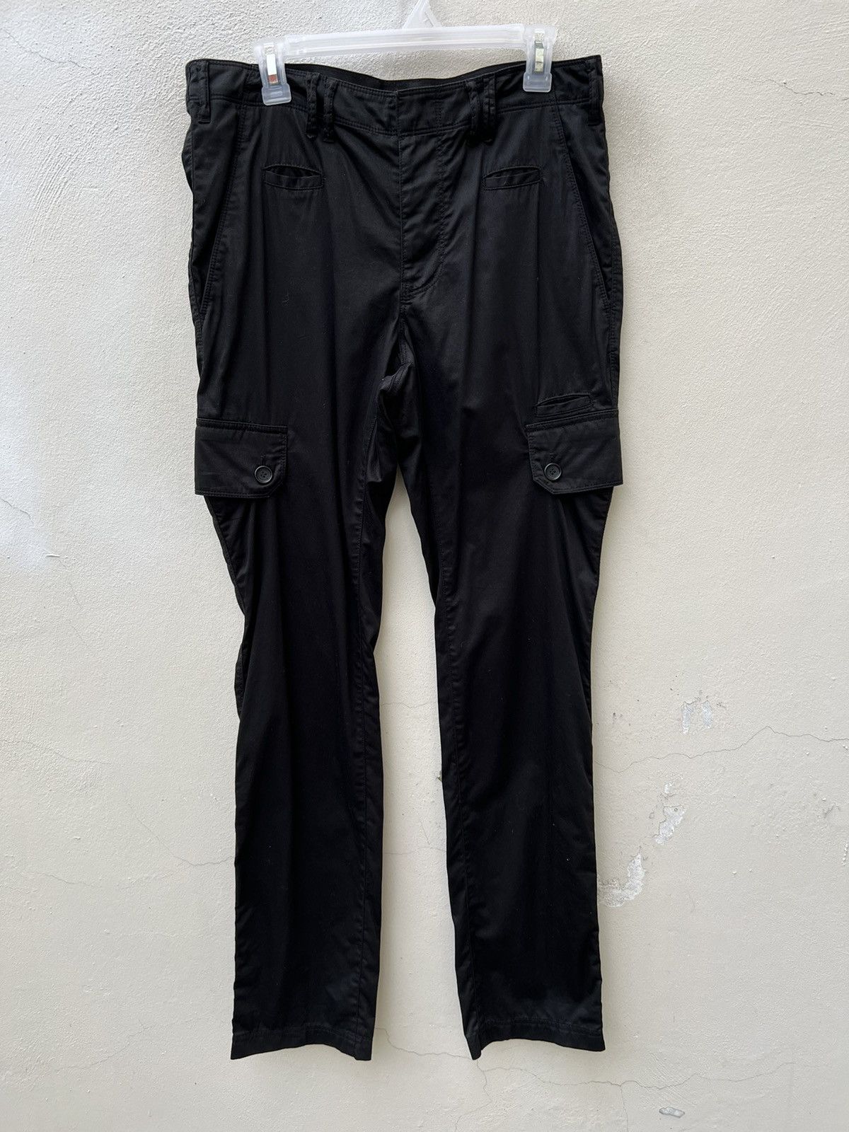 Neil Barrett Neil Barret Stretchable Black Cargo Trouser Pant Size US 32 / EU 48 - 6 Thumbnail