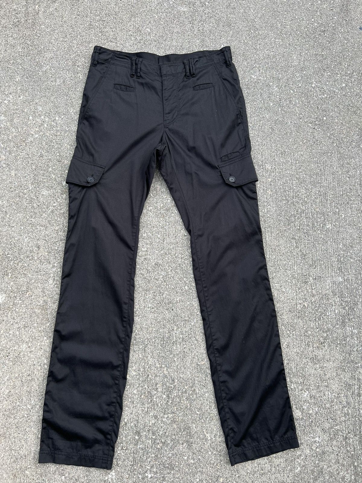 Neil Barrett Neil Barret Stretchable Black Cargo Trouser Pant Size US 32 / EU 48 - 1 Thumbnail