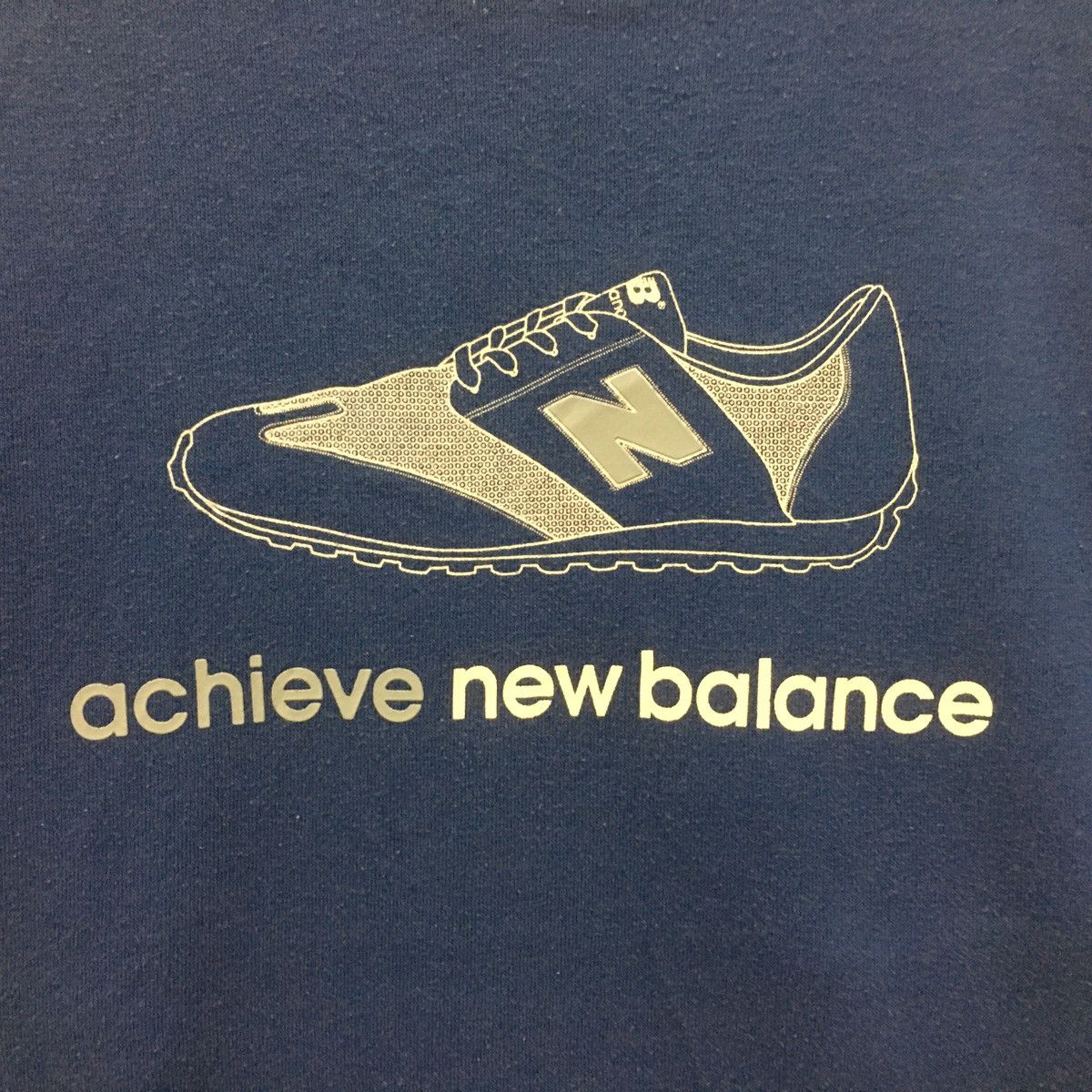 New Balance × Vintage Vintage New Balance Crew Neck Biglogo Sweatshirt Size US L / EU 52-54 / 3 - 2 Thumbnail