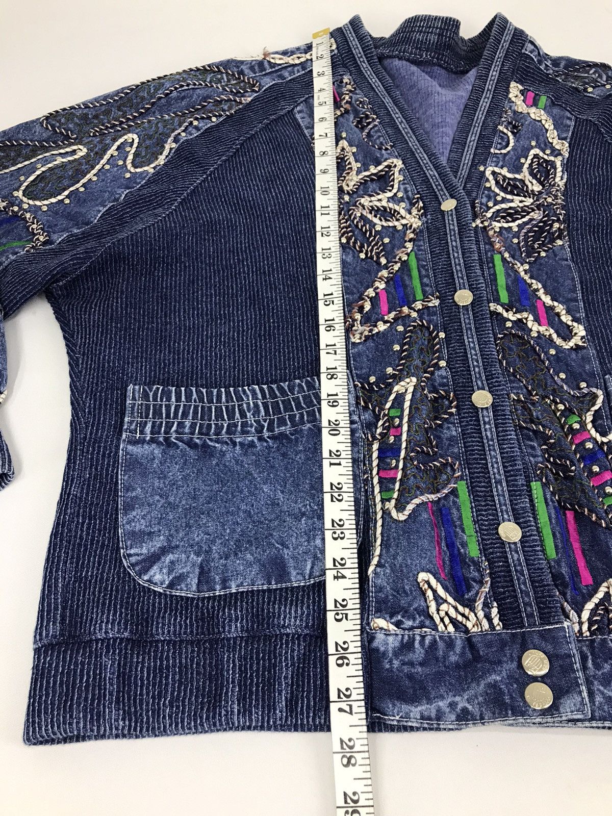 Other Cardigan Style Art Embroidery Sashiko Kapital Design Size US XL / EU 56 / 4 - 8 Thumbnail