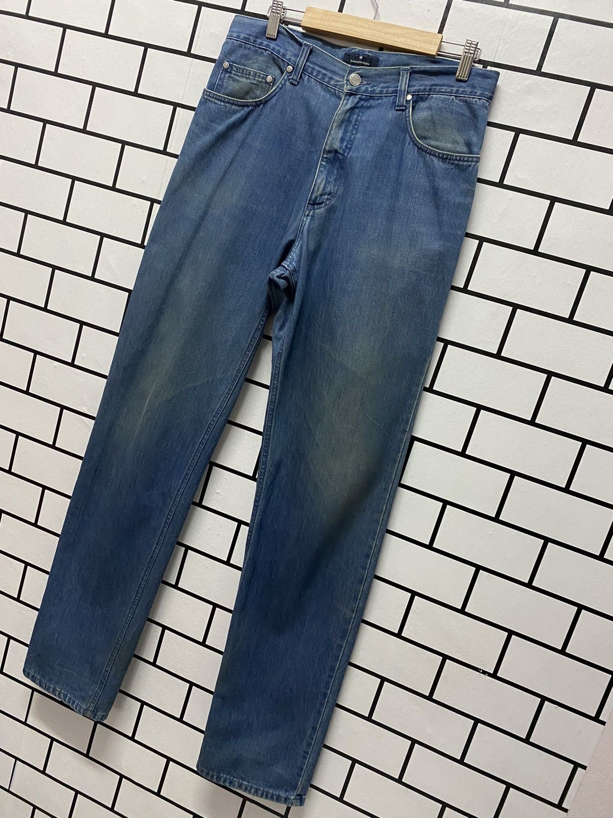Ermenegildo Zegna × Vintage Vintage Ermenegildo Zegna Chambray Denim Pants Regular Fit Size US 32 / EU 48 - 3 Thumbnail