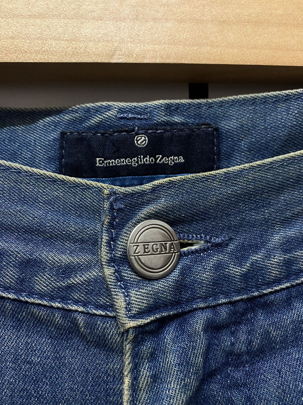 Ermenegildo Zegna × Vintage Vintage Ermenegildo Zegna Chambray Denim Pants Regular Fit Size US 32 / EU 48 - 12 Thumbnail