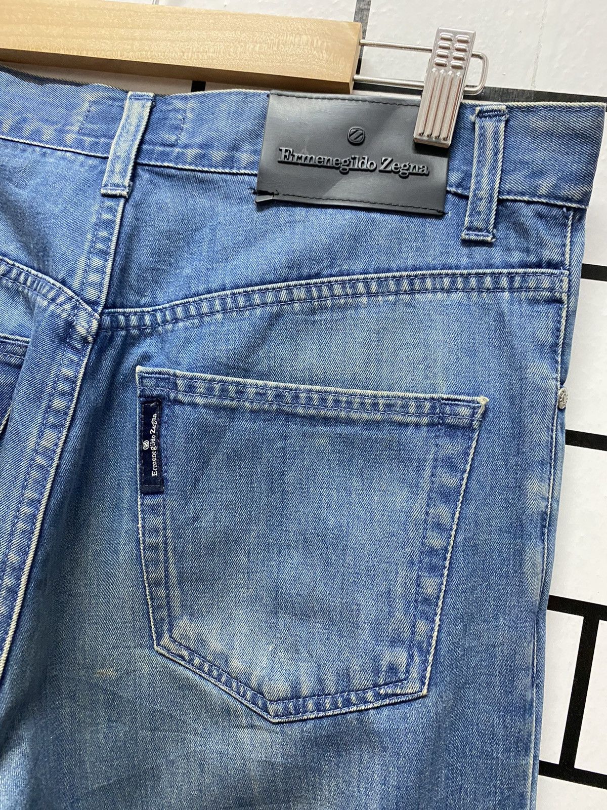 Ermenegildo Zegna × Vintage Vintage Ermenegildo Zegna Chambray Denim Pants Regular Fit Size US 32 / EU 48 - 9 Thumbnail