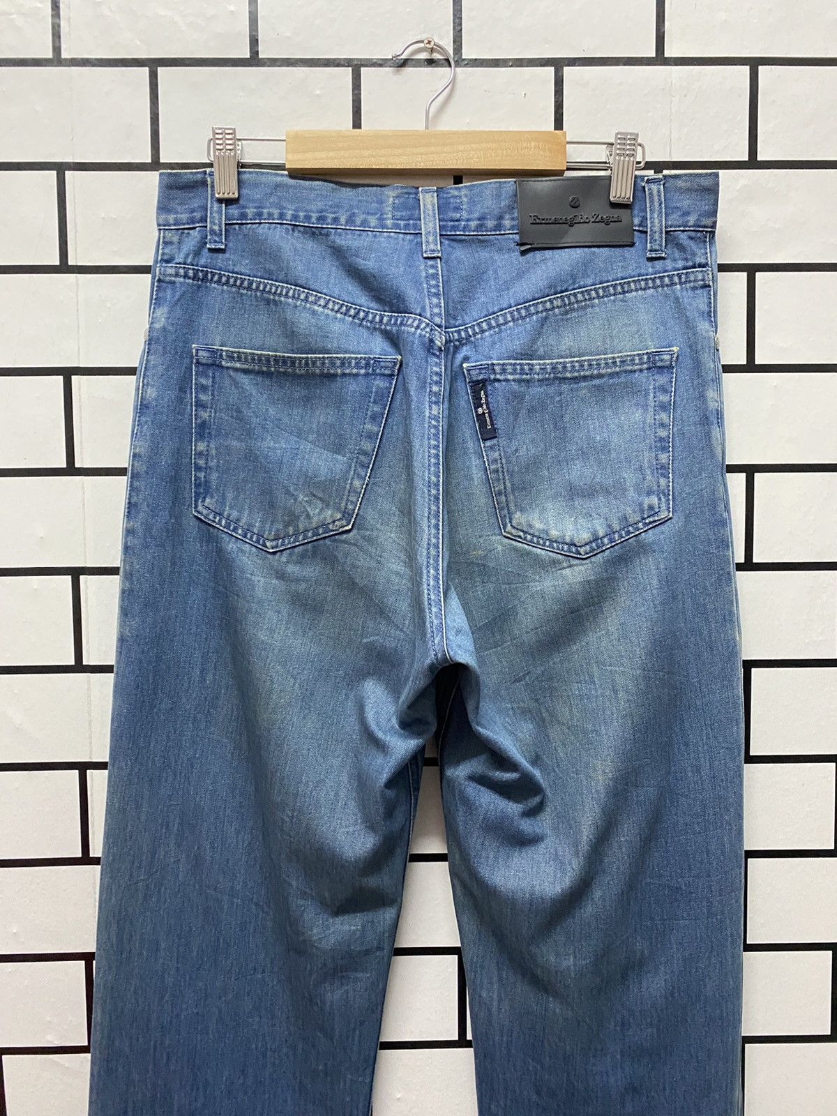 Ermenegildo Zegna × Vintage Vintage Ermenegildo Zegna Chambray Denim Pants Regular Fit Size US 32 / EU 48 - 7 Thumbnail