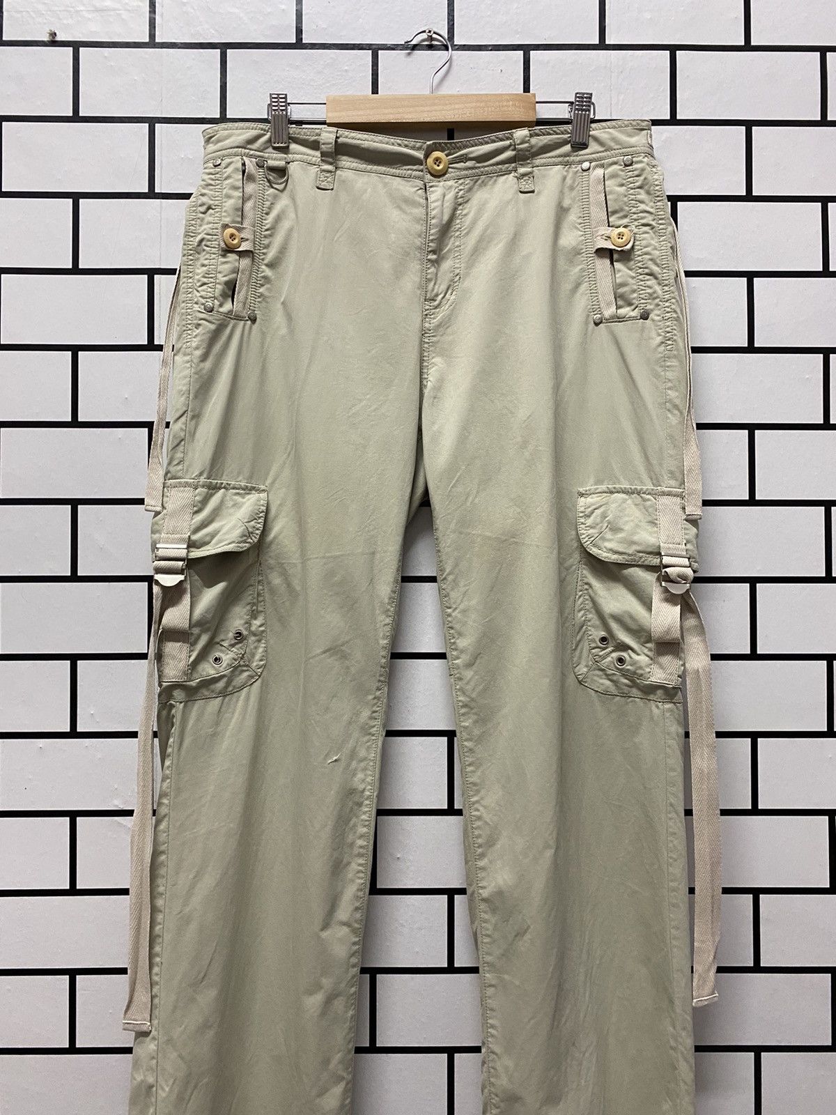 Designer × Japanese Brand Japan Brand Hum Humanistic Cargo Parachute Strap Loose Fit Size US 34 / EU 50 - 4 Thumbnail