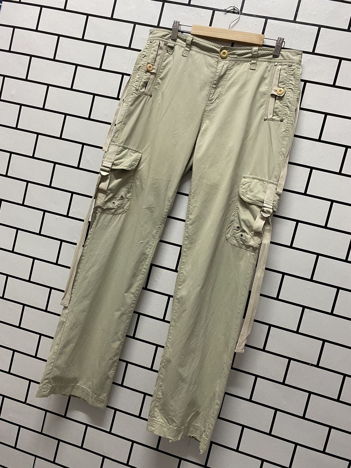 Designer × Japanese Brand Japan Brand Hum Humanistic Cargo Parachute Strap Loose Fit Size US 34 / EU 50 - 3 Thumbnail