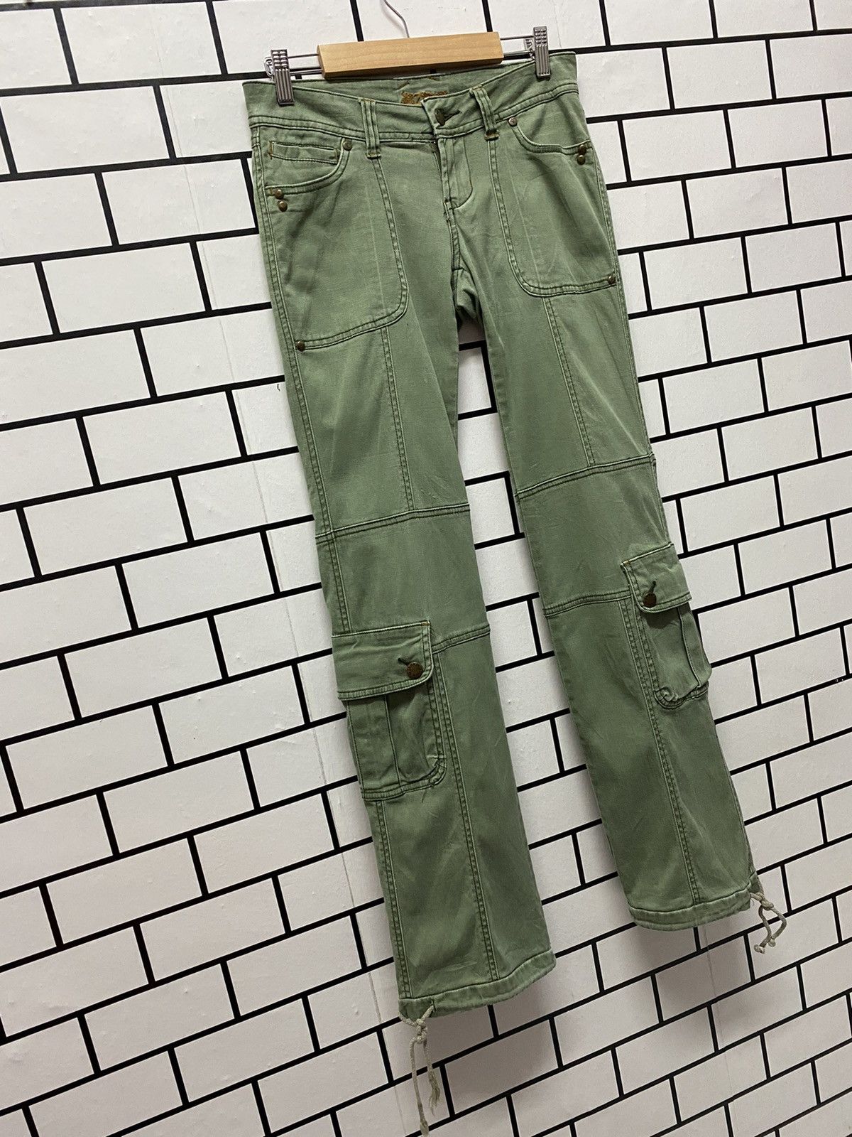 Designer × Japanese Brand Zanadi Japan Cargo Pants Technical Drawstring Low Rise Size US 28 / EU 44 - 3 Thumbnail