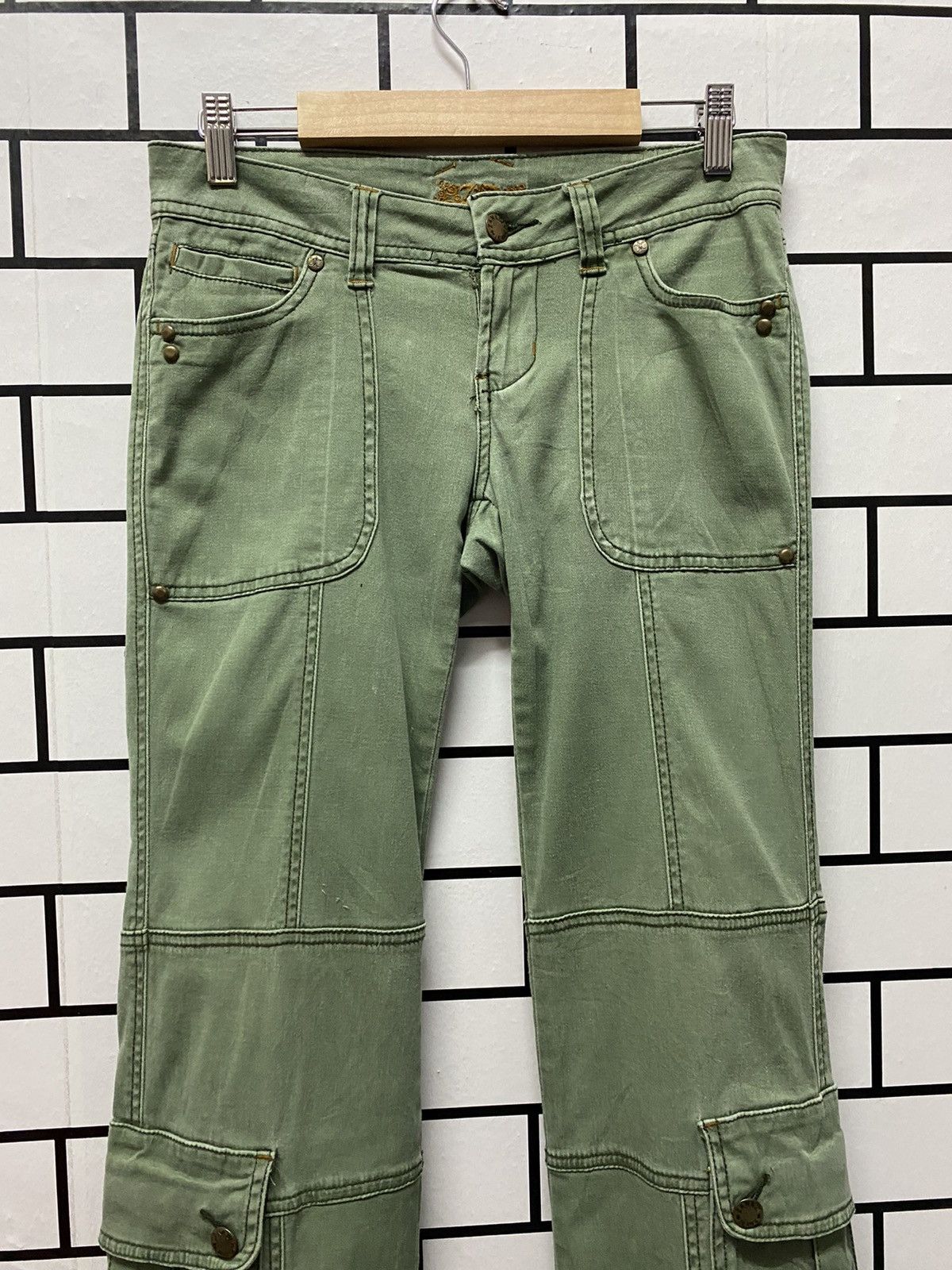 Designer × Japanese Brand Zanadi Japan Cargo Pants Technical Drawstring Low Rise Size US 28 / EU 44 - 4 Thumbnail