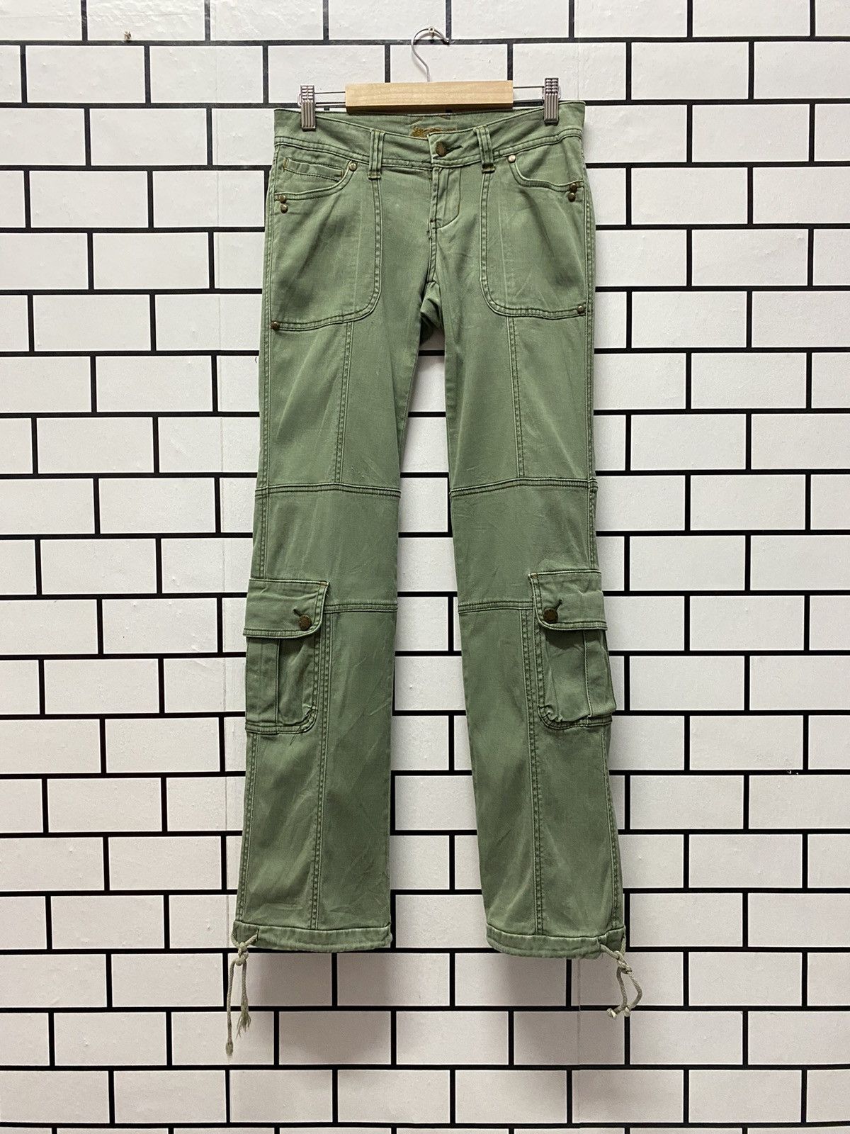 Designer × Japanese Brand Zanadi Japan Cargo Pants Technical Drawstring Low Rise Size US 28 / EU 44 - 1 Thumbnail