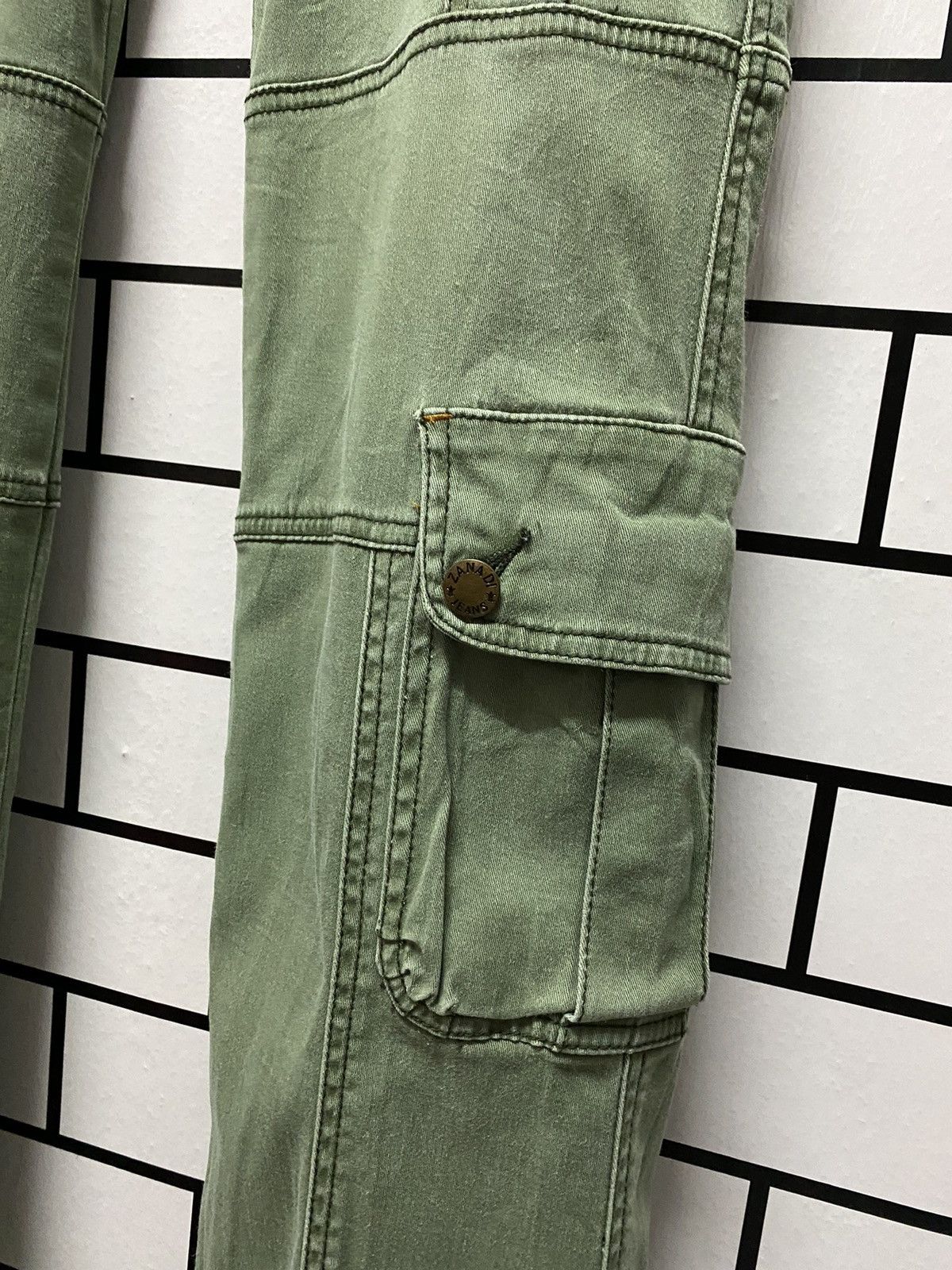 Designer × Japanese Brand Zanadi Japan Cargo Pants Technical Drawstring Low Rise Size US 28 / EU 44 - 7 Thumbnail