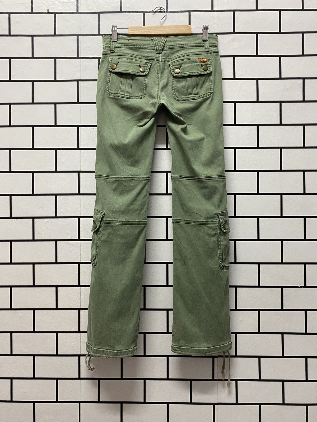 Designer × Japanese Brand Zanadi Japan Cargo Pants Technical Drawstring Low Rise Size US 28 / EU 44 - 2 Thumbnail