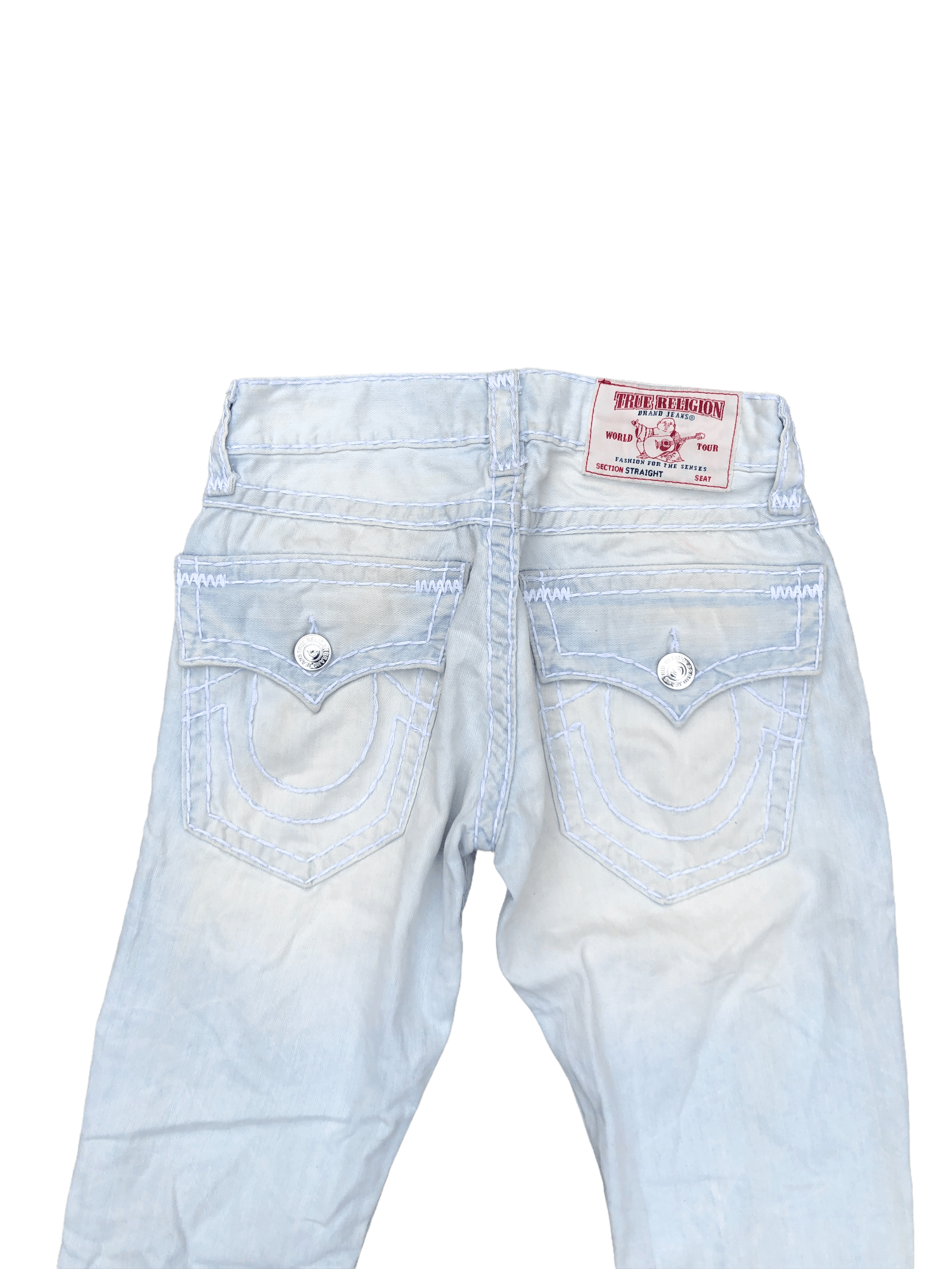 True Religion × Vintage Vintage True Religion Jeans Size 28 STRAIGHT SUPER T Blue Size US 28 / EU 44 - 2 Thumbnail