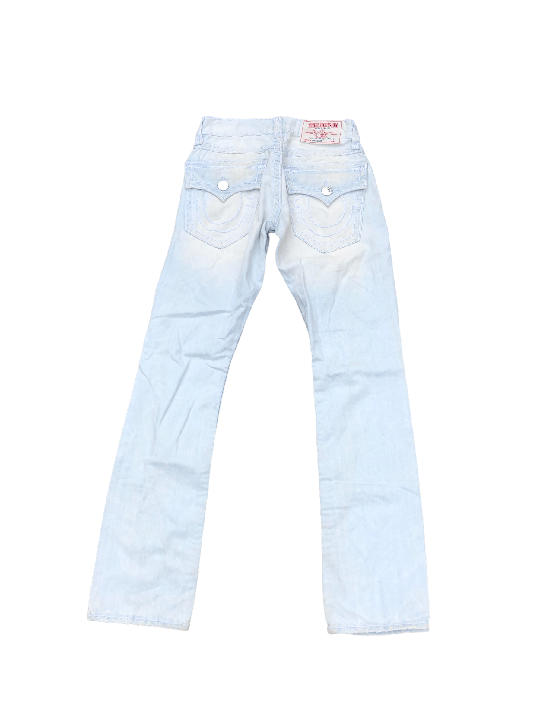 True Religion × Vintage Vintage True Religion Jeans Size 28 STRAIGHT SUPER T Blue Size US 28 / EU 44 - 3 Thumbnail