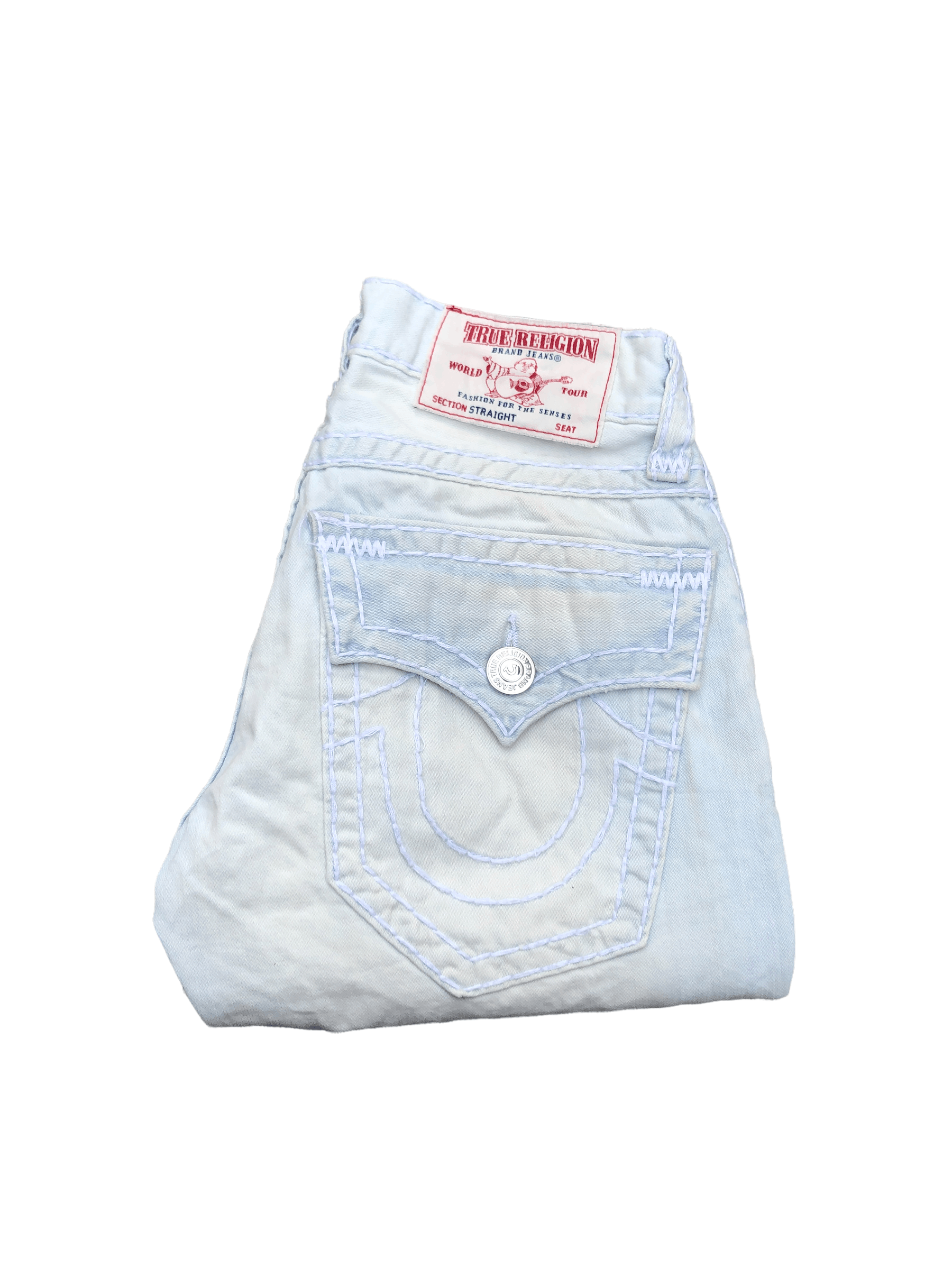 True Religion × Vintage Vintage True Religion Jeans Size 28 STRAIGHT SUPER T Blue Size US 28 / EU 44 - 7 Thumbnail