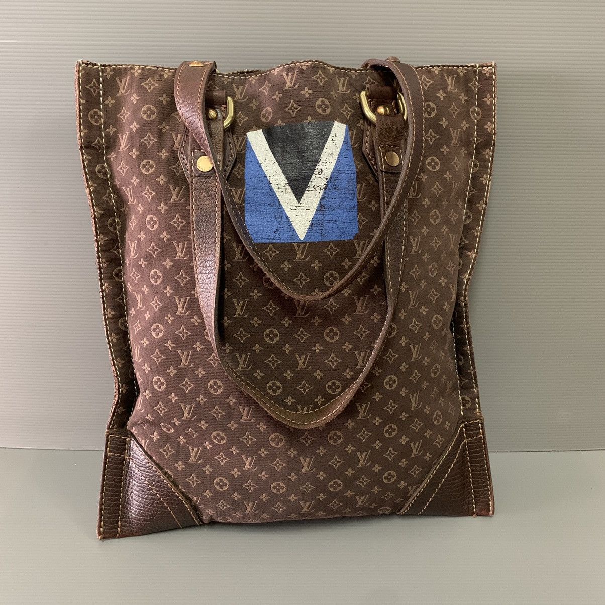 49. LP X C Louis Vuitton Mini Lin Sac Plat Bag - AWL1712