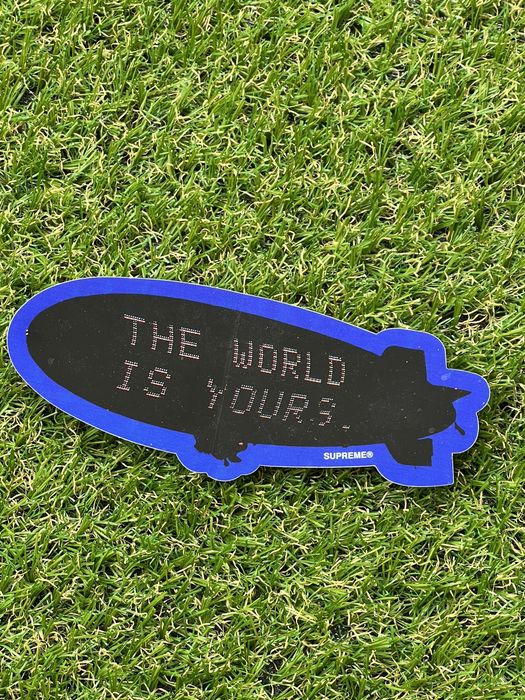 Supreme 2017 Supreme Scarface Blimp The World Is Yours Sticker