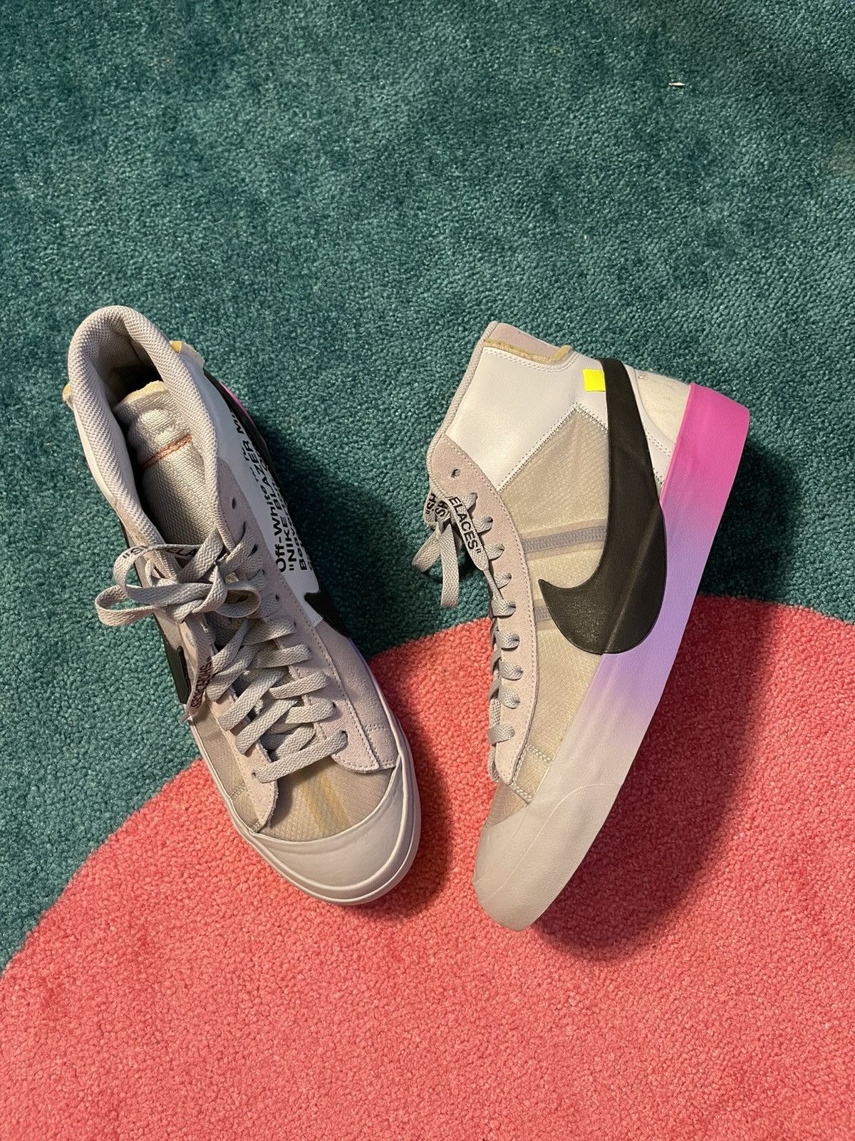 image of Nike Off White Blazer Mid Serena Williams Shoes in Grey, Men's (Size 11)