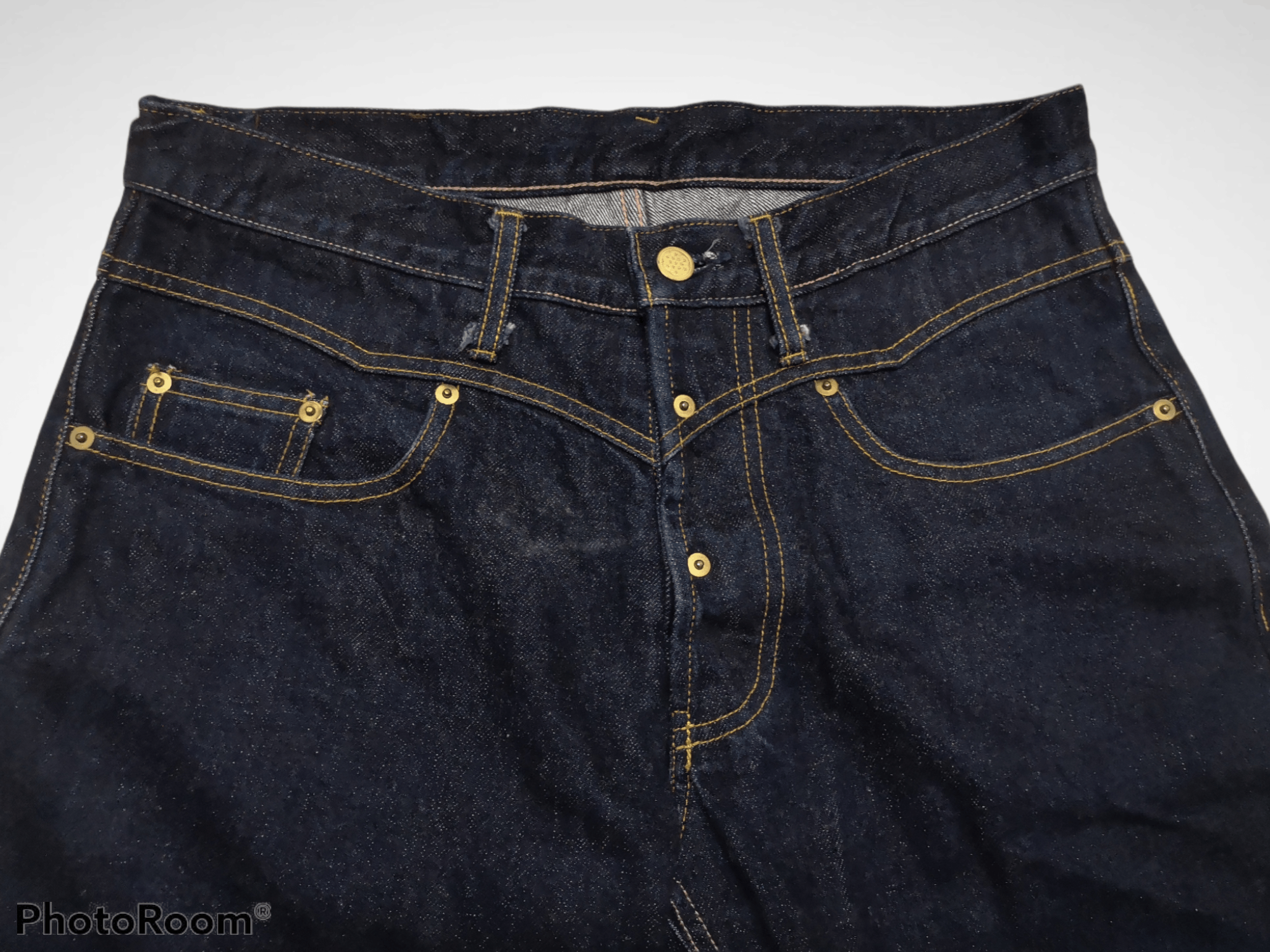 Japanese Brand Gang Steruille Embroidered Cross like Chrome Hearts Denim Size US 34 / EU 50 - 6 Thumbnail