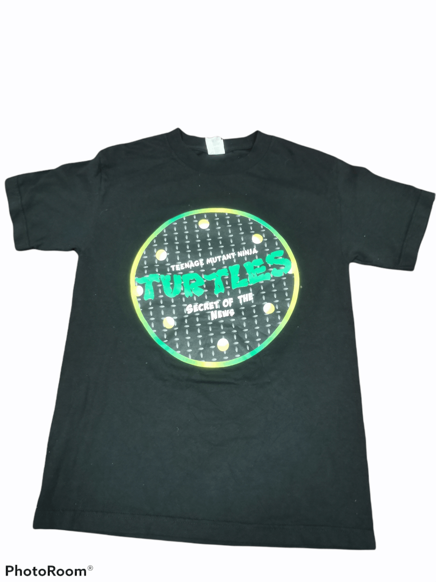 image of Cartoon Network x Tee Teenage Mutant Ninja Turtle in Black, Men's (Size Small)