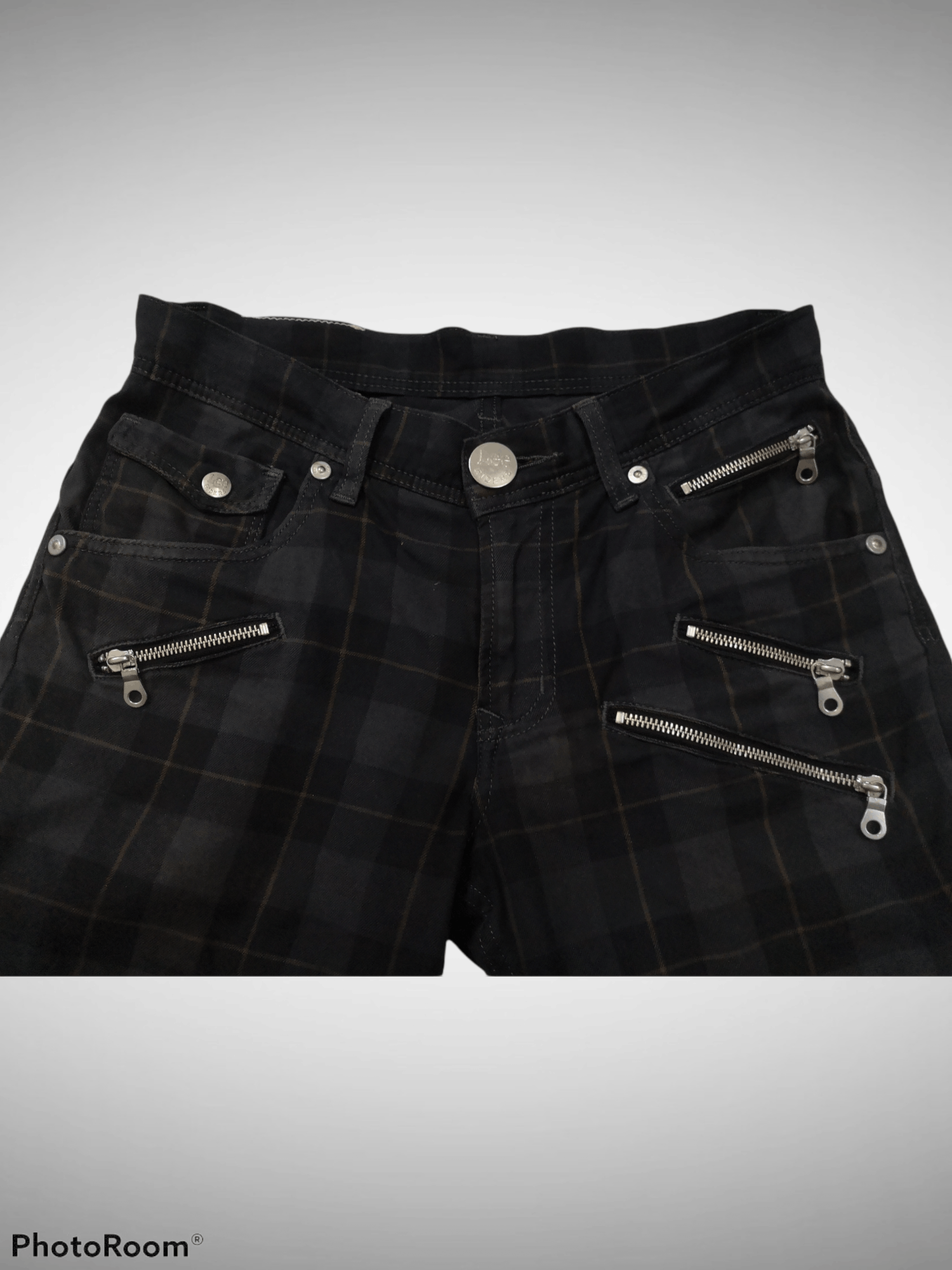 Japanese Brand × Lee × Seditionaries Rare Lee Distressed Bondage Seditionaries Plaid Pants Size US 33 - 3 Thumbnail