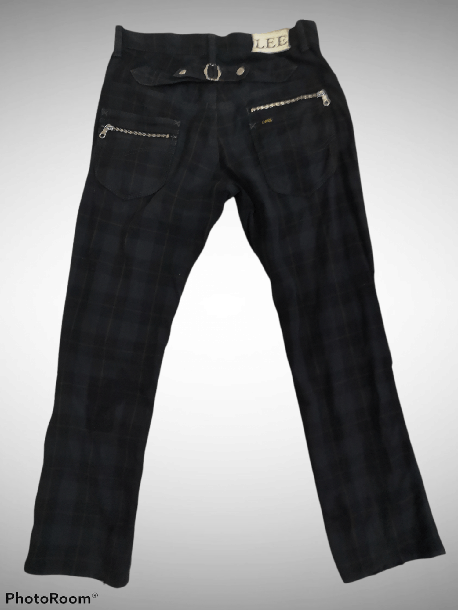 Japanese Brand × Lee × Seditionaries Rare Lee Distressed Bondage Seditionaries Plaid Pants Size US 33 - 2 Thumbnail